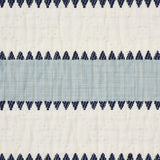 Schumacher Isolde Stripe Matelass Sky Fabric