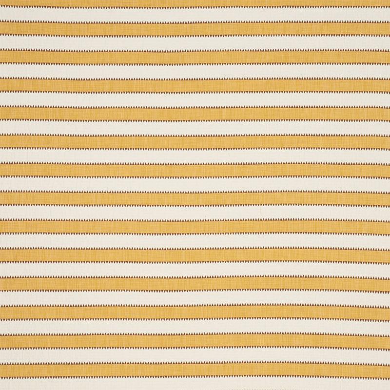 Schumacher Isolde Stripe Matelass Yellow Fabric