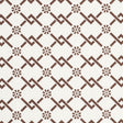 Schumacher Fretwork Flower Chestnut Fabric