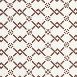 Schumacher Fretwork Flower Chestnut Fabric