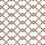 Schumacher Fretwork Flower Chestnut Fabric