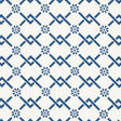 Schumacher Fretwork Flower Pacific Fabric