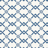 Schumacher Fretwork Flower Pacific Fabric