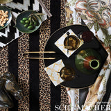 Schumacher Guepard Stripe Velvet Black Fabric