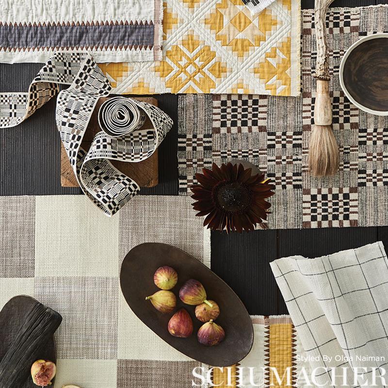 Schumacher Elkhart Black Fabric