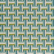 Schumacher Saxon Pingl Peacock Fabric