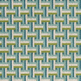 Schumacher Saxon Pingl Peacock Fabric
