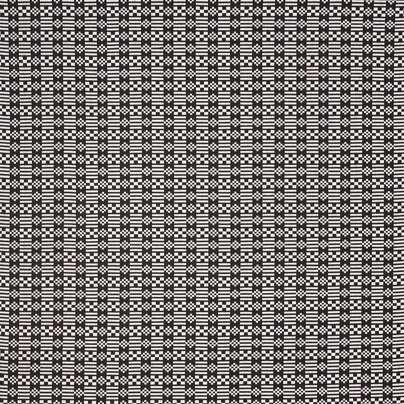 Schumacher Wilson Embroidery Black Fabric