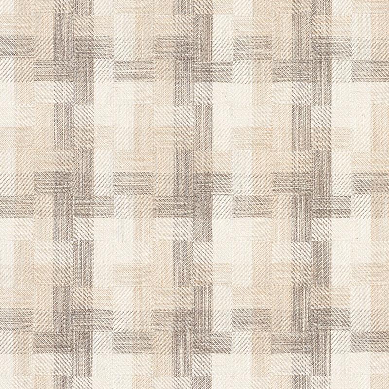 Schumacher Boro Plaid Natural Fabric
