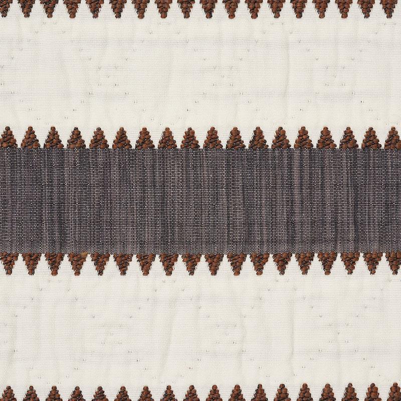 Schumacher Isolde Stripe Matelass Cinder Fabric