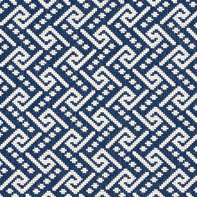 Schumacher Ionic Weave Pacific Fabric