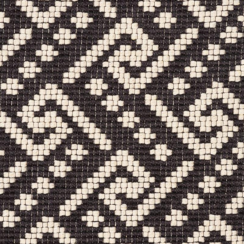Schumacher Ionic Weave Black Fabric
