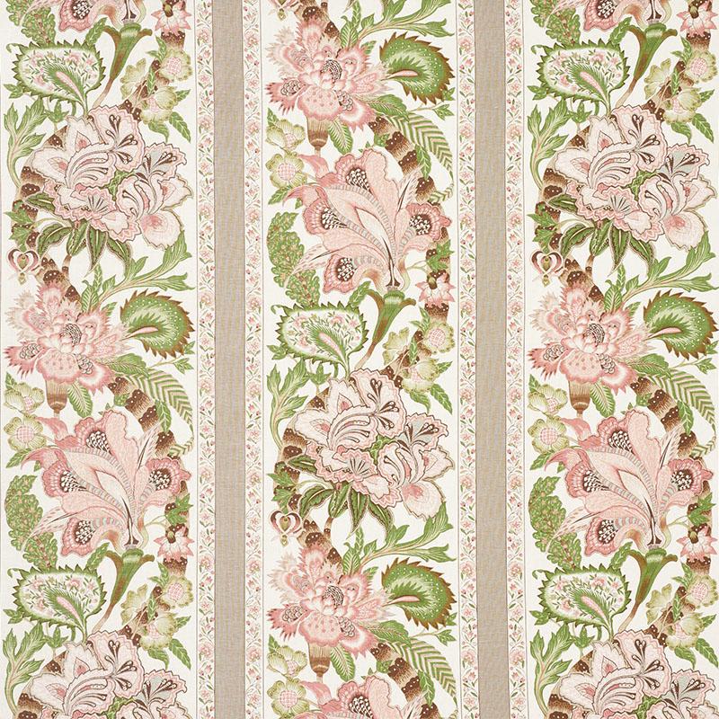 Schumacher Anjou Stripe Blush Fabric