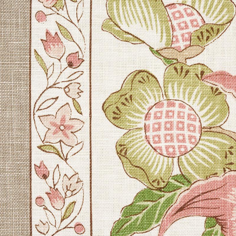 Schumacher Anjou Stripe Blush Fabric