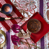 Schumacher Anjou Stripe Blush Fabric