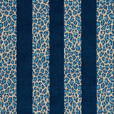 Schumacher Guepard Stripe Velvet Mediterranean Fabric