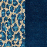 Schumacher Guepard Stripe Velvet Mediterranean Fabric