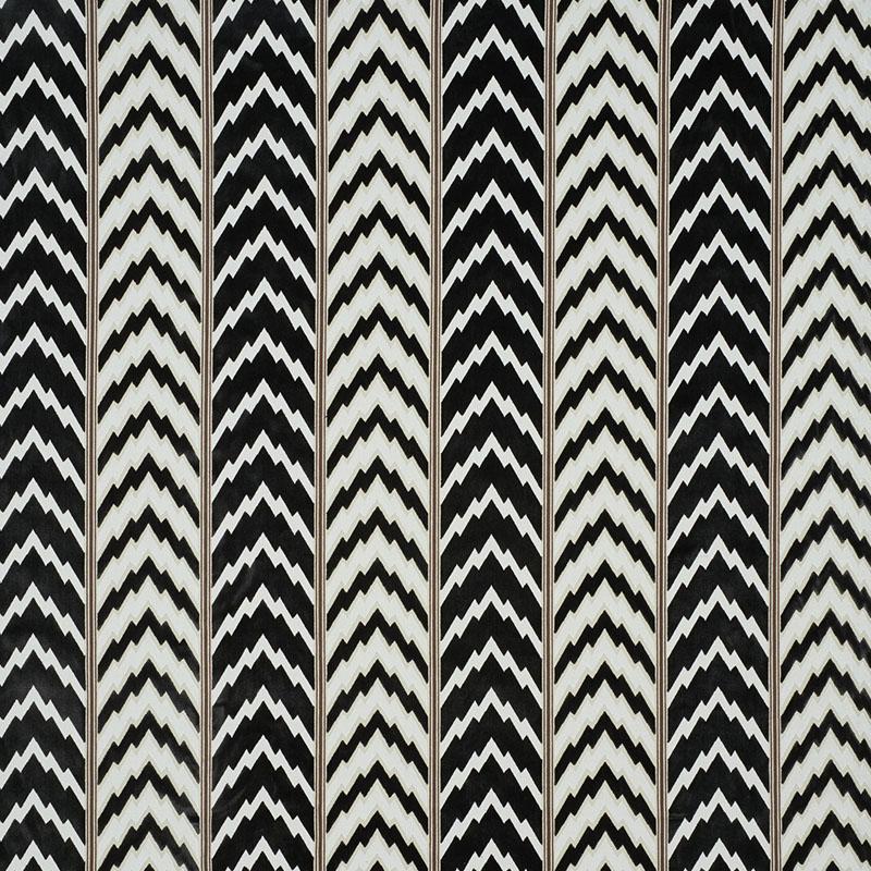 Schumacher Florentine Velvet Black Fabric