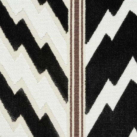 Schumacher Florentine Velvet Black Fabric