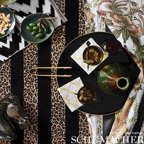 Schumacher Florentine Velvet Black Fabric