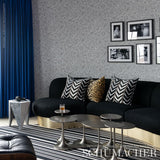 Schumacher Florentine Velvet Black Fabric