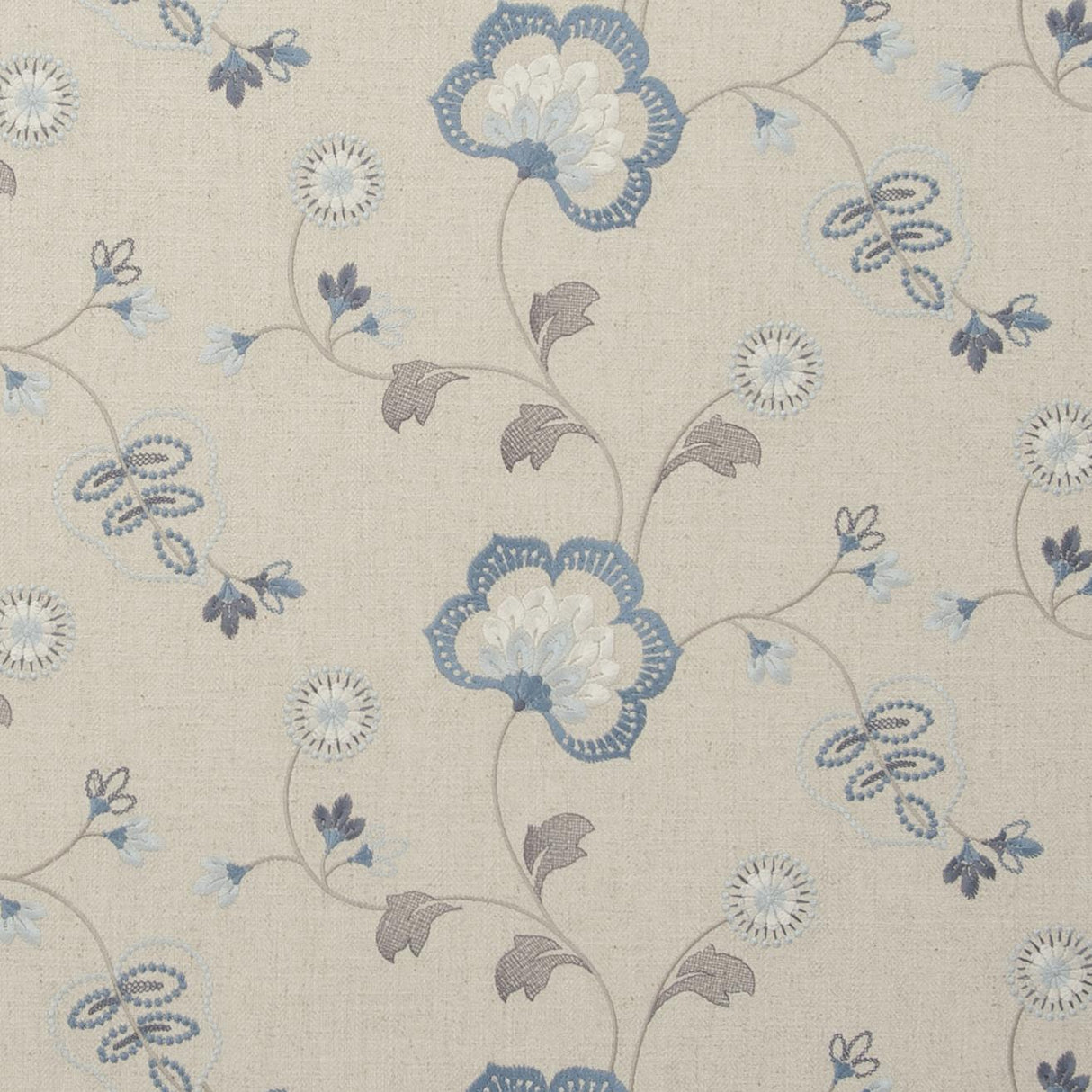 Clarke & Clarke CHATSWORTH CHAMBRAY Drapery Fabric