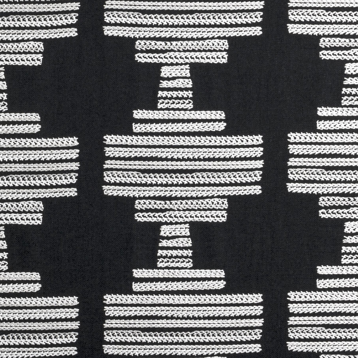 Clarke & Clarke BW1010 BLACK/WHITE Drapery Fabric