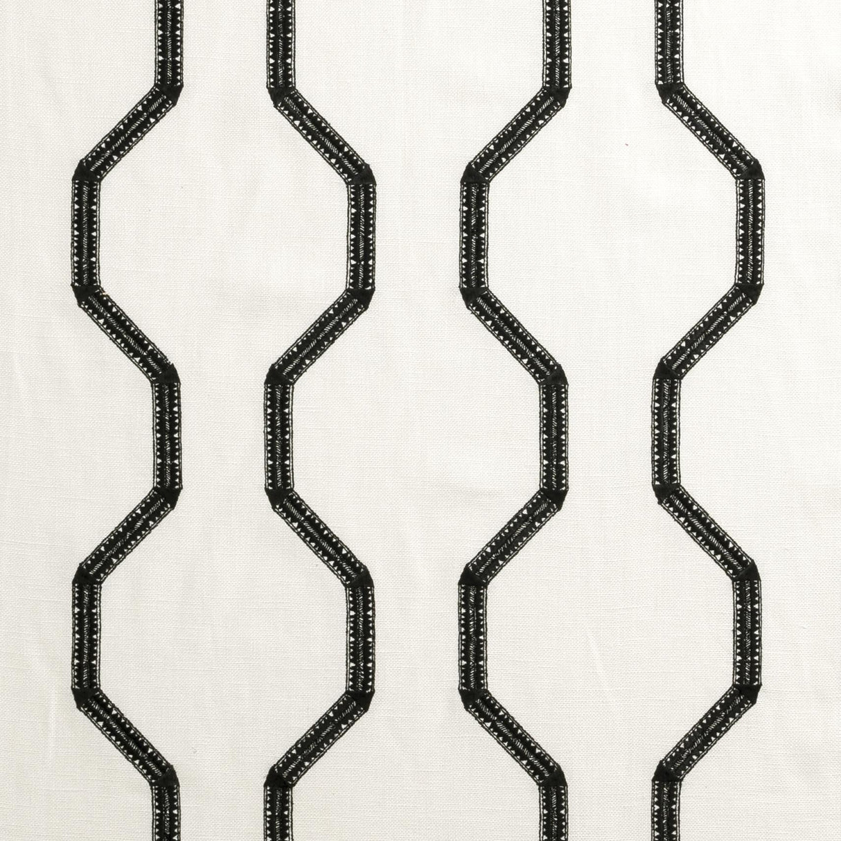 Clarke & Clarke BW1012 BLACK/WHITE Upholstery Fabric