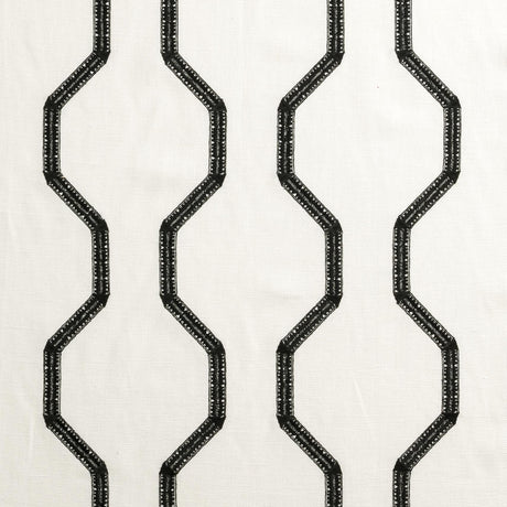 Clarke & Clarke BW1012 BLACK/WHITE Upholstery Fabric