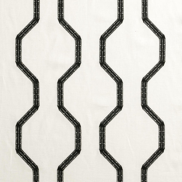 Clarke & Clarke BW1012 BLACK/WHITE Upholstery Fabric