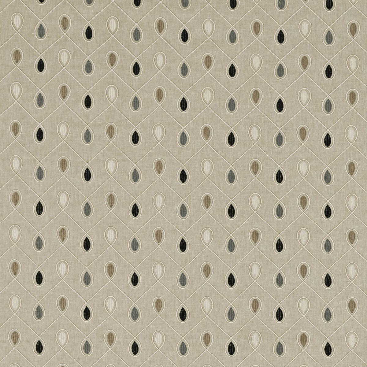Clarke & Clarke HEALEY CHARCOAL Drapery Fabric