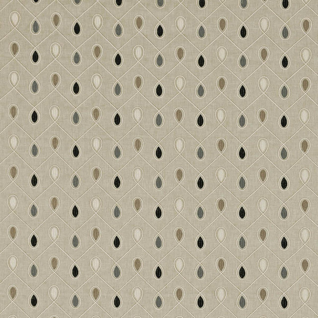 Clarke & Clarke HEALEY CHARCOAL Drapery Fabric