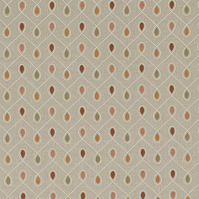 Clarke & Clarke HEALEY SPICE Drapery Fabric