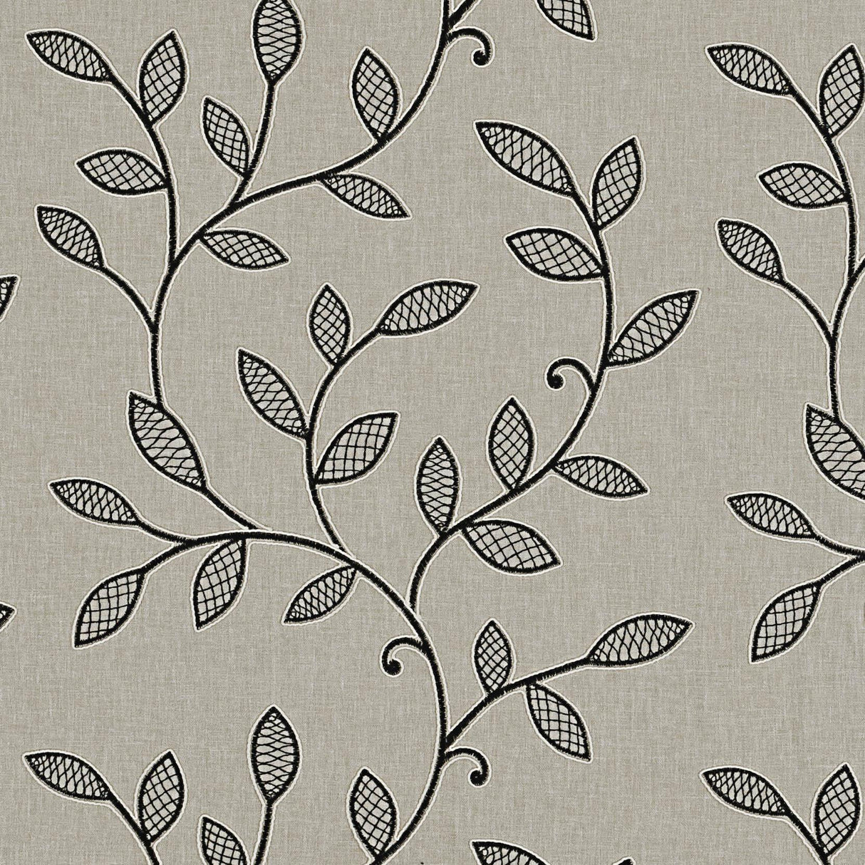 Clarke & Clarke HETTON CHARCOAL Drapery Fabric