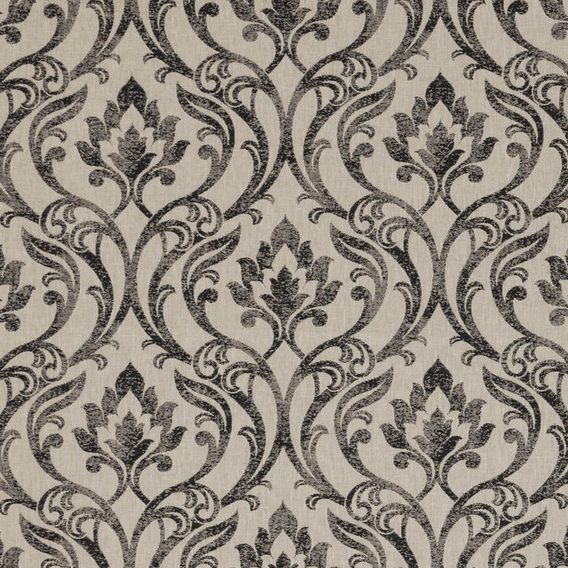 Clarke & Clarke LEYBURN CHARCOAL Fabric