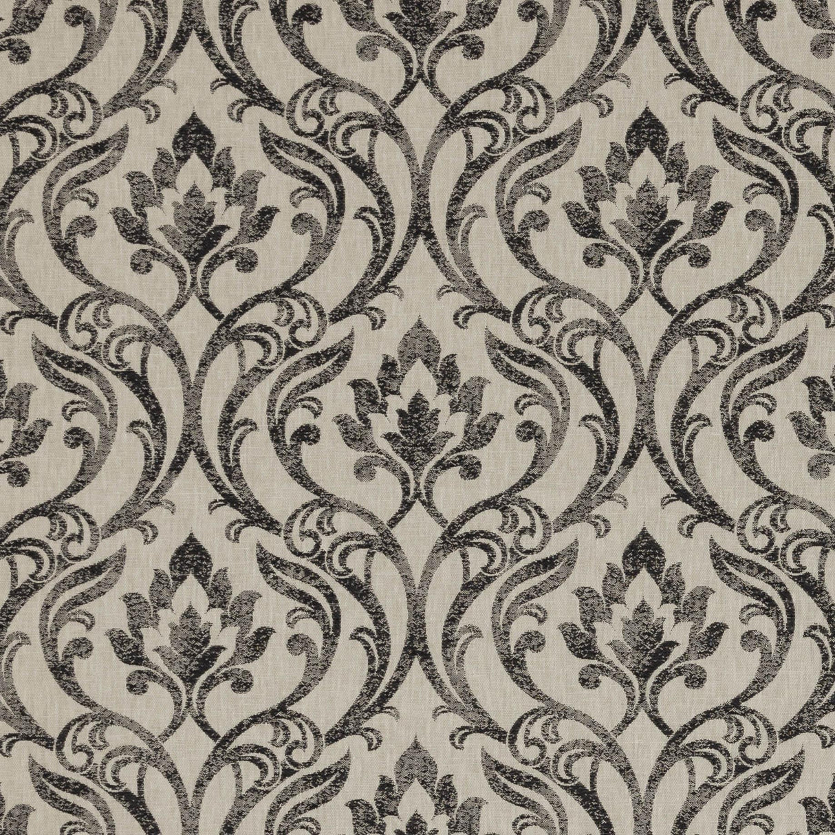 Clarke & Clarke LEYBURN CHARCOAL Fabric