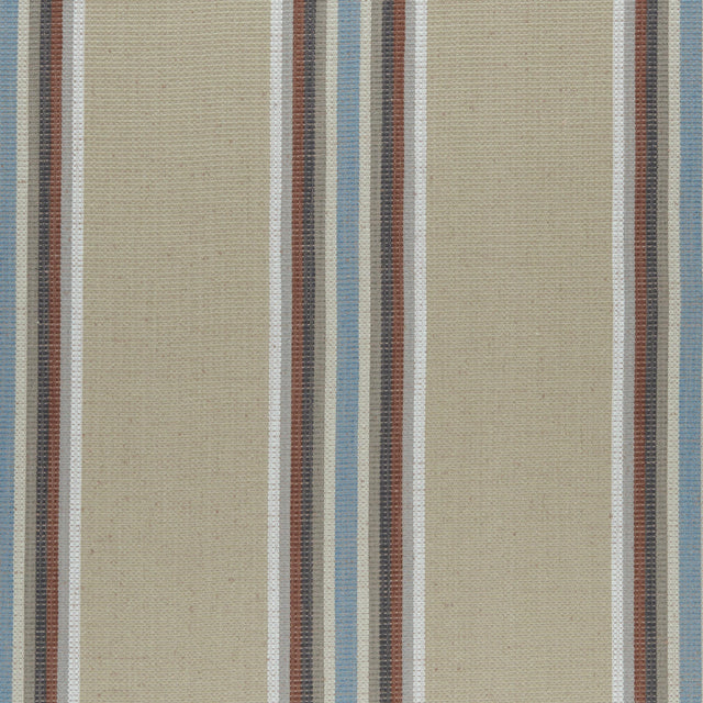 Clarke & Clarke IMANI CINNABAR/AQUA Fabric