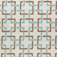 Clarke & Clarke SEKAI CINNABAR/AQUA Drapery Fabric