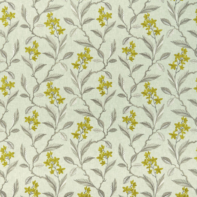 Clarke & Clarke MELROSE CHARTREUSE Drapery Fabric