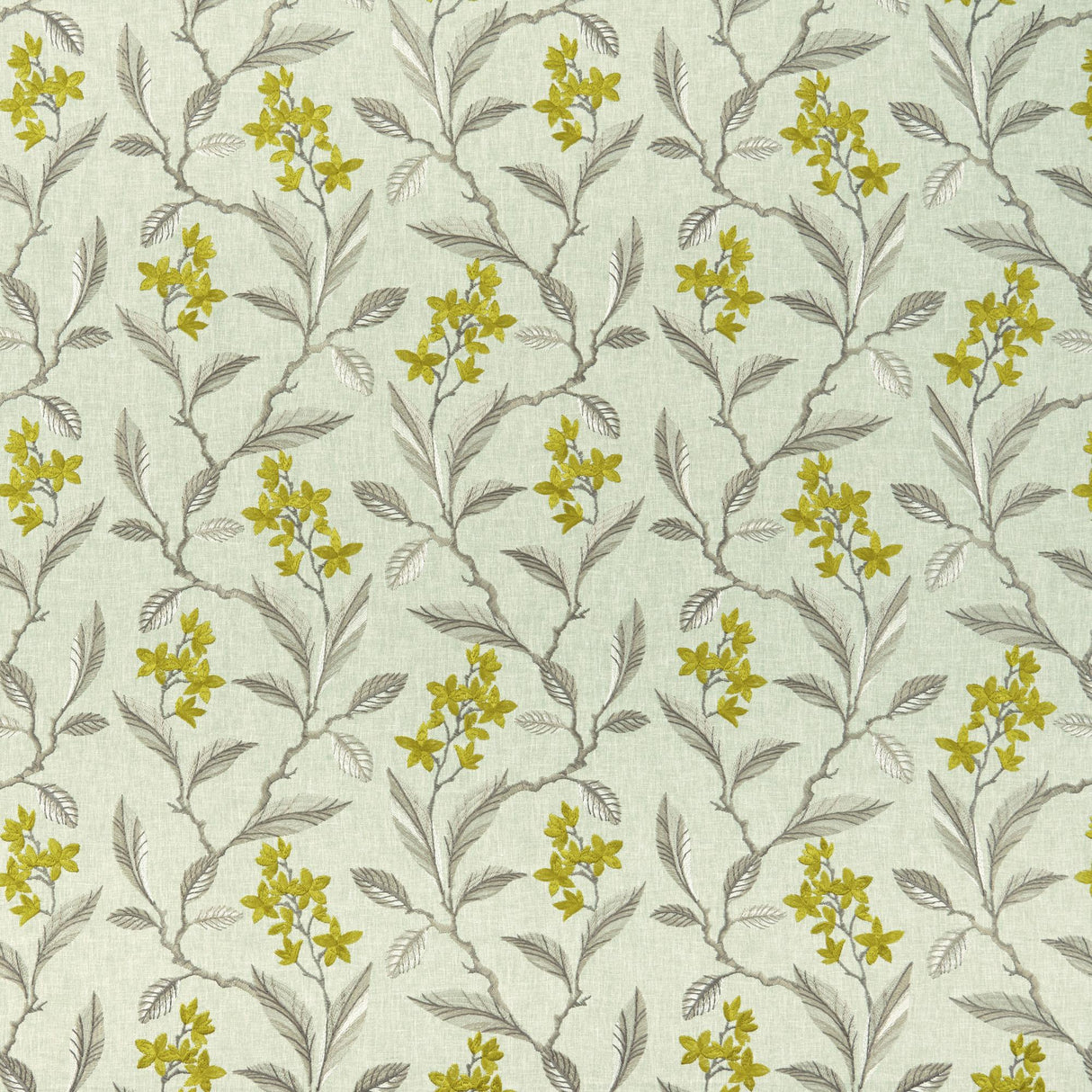 Clarke & Clarke MELROSE CHARTREUSE Drapery Fabric