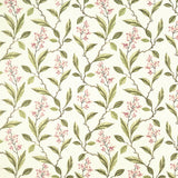 Clarke & Clarke MELROSE PINK/APPLE Drapery Fabric