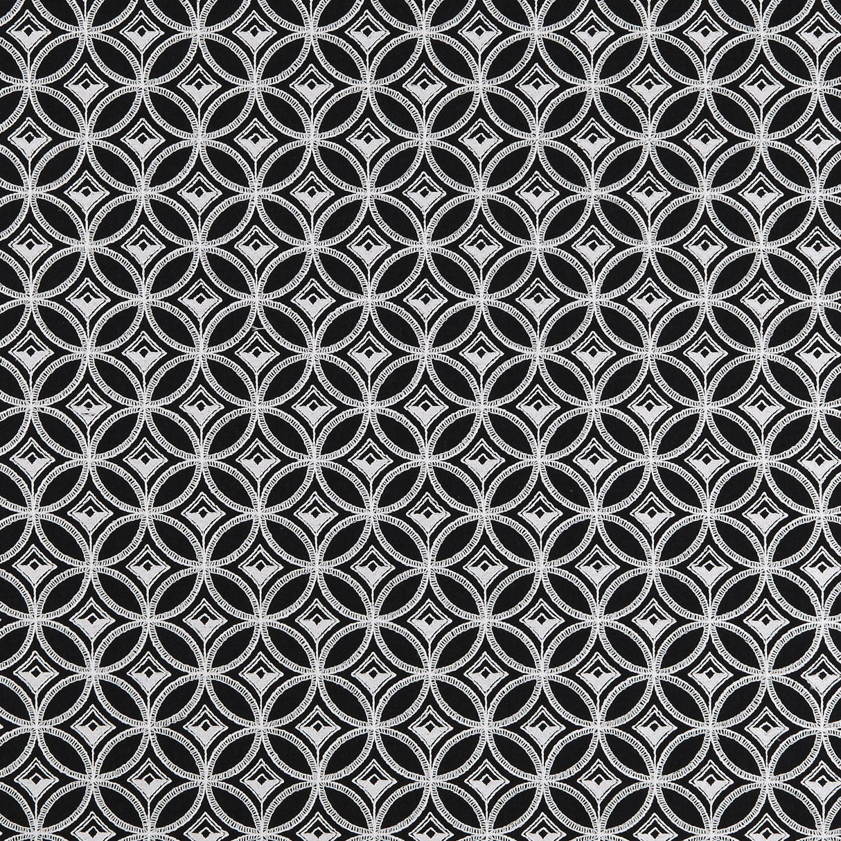 Clarke & Clarke BW1009 BLACK/WHITE Drapery Fabric