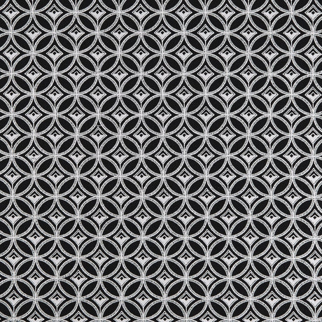 Clarke & Clarke BW1009 BLACK/WHITE Drapery Fabric