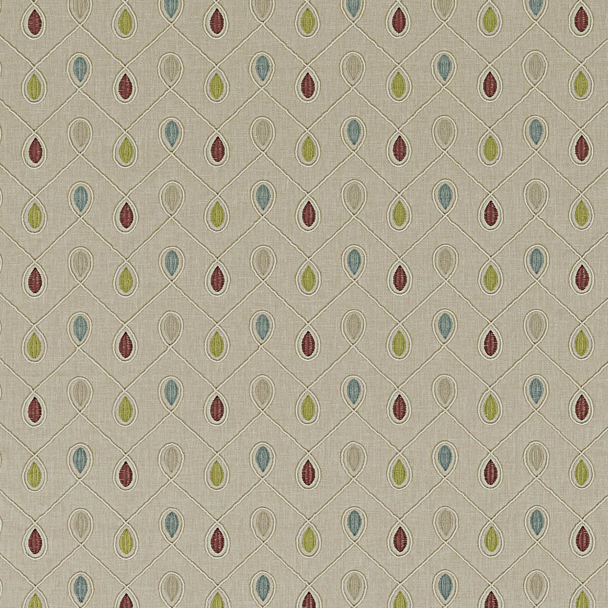 Clarke & Clarke HEALEY RASPBERRY/DUCKEGG Drapery Fabric