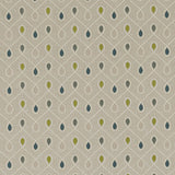 Clarke & Clarke HEALEY TEAL/ACACIA Drapery Fabric