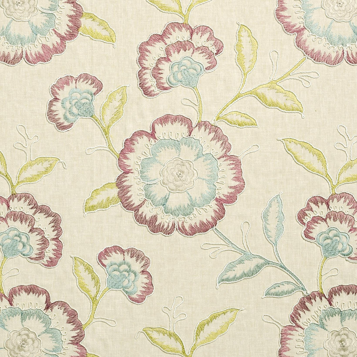Clarke & Clarke RICHMOND RASPBERRY/DUCKEGG Drapery Fabric