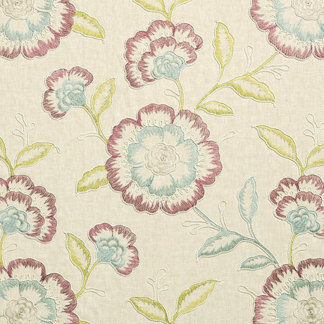 Clarke & Clarke RICHMOND RASPBERRY/DUCKEGG Drapery Fabric