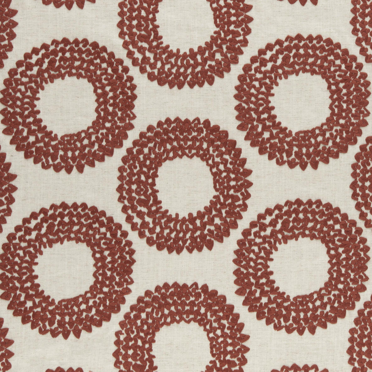 Clarke & Clarke DASHIKI CINNABAR Drapery Fabric