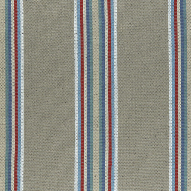 Clarke & Clarke IMANI INDIGO/RED Fabric