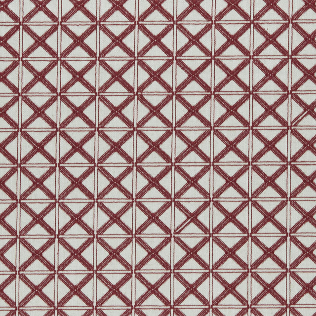 Clarke & Clarke MAKENZI RED Drapery Fabric